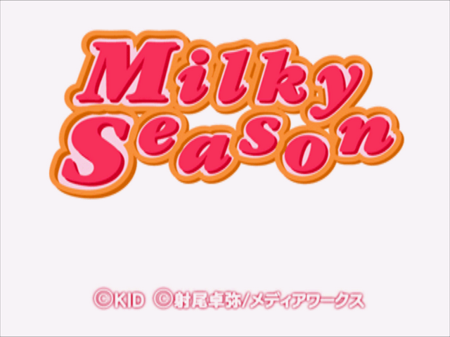 Milky Season title screen for Playstation
